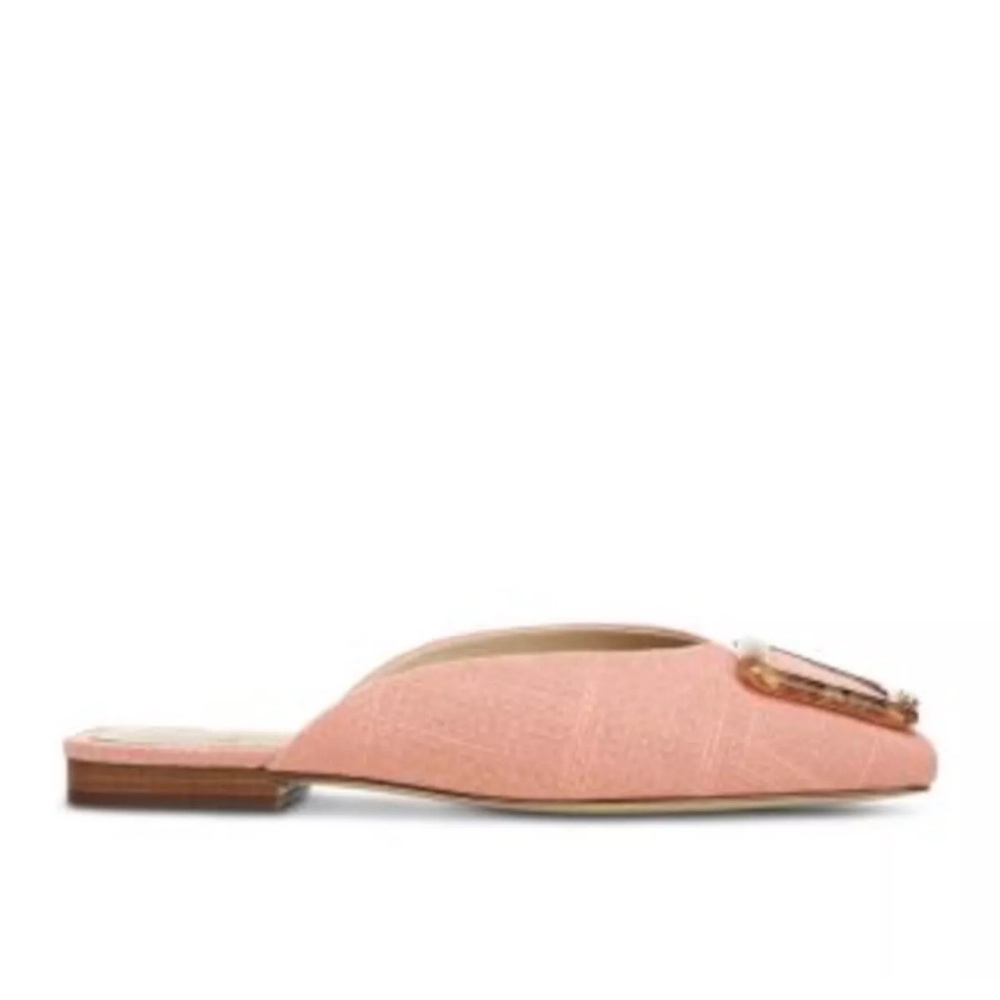 SAM EDELMAN NEW YORK Womens Coral Padded Lavina Square Toe Slip On Mules Sz 11 - Picture 3 of 13